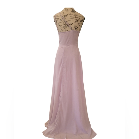 STUNNING SOFT LILAC FULL LENGTH GOWN. SIZE XS never worn - Picture 12 of 16